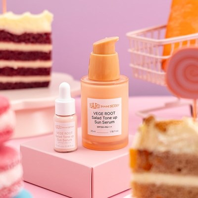 HaruHanScoop Vege Root Salad Tone Up Sun Serum SPF50+ PA+++