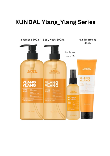 KUNDAL Ylang Ylang Series  (Body Wash / Shampoo / Body Mist / Hair Treatment)