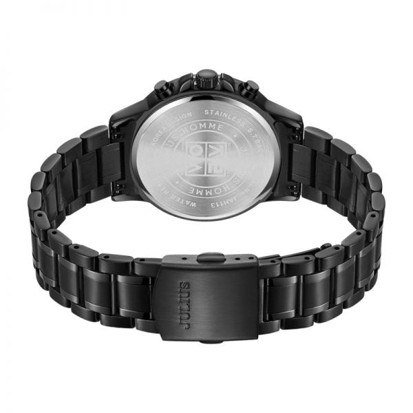 Julius Home JAH-113D 韩国男士时尚手表（黑色）
