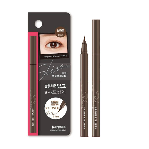 [Korea Daiso Cosmetic] Olive Farm Felt Long Slim Liner - 2 Varieties