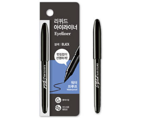 [Korea Daiso Cosmetic] Olive Farm Stylish Brush Pen Eyeliner - (Black)