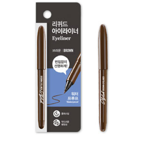 [Korea Daiso Cosmetic] Olive Farm Stylish Brush Pen Eyeliner - 2 Varieties