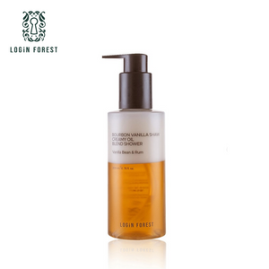 LOGiN FOREST Bourbon Vanilla Shaw Creamy Oil Blend Shower 200ml (Premium Perfume Body Cleanser - Vanilla Scent)