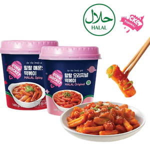 Halal Pink Rocket Topokki (Original / Spicy)