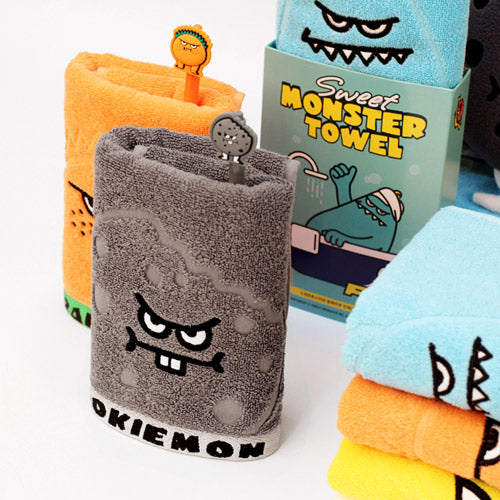 Sweet Monster Jaggard Color Towel Set (5pcs/set)
